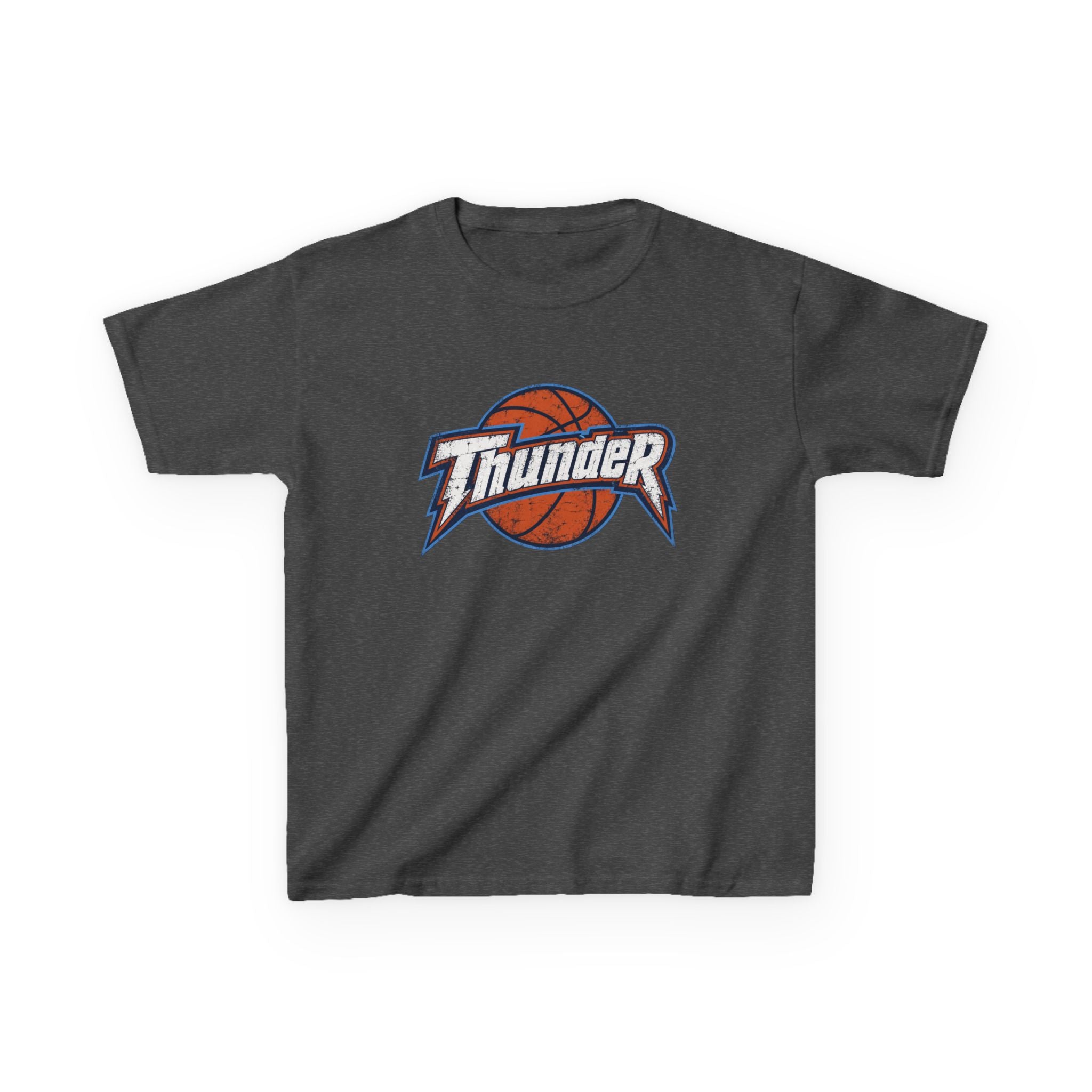 Kids Basketball 'Thunder' Logo Tee — Youth Sports Shirt