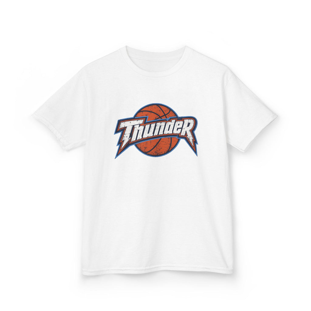 Kids Basketball 'Thunder' Logo Tee — Youth Sports Shirt