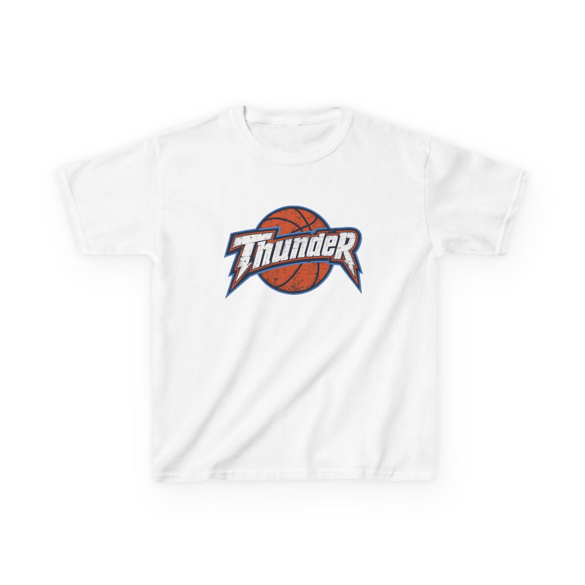Kids Basketball 'Thunder' Logo Tee — Youth Sports Shirt