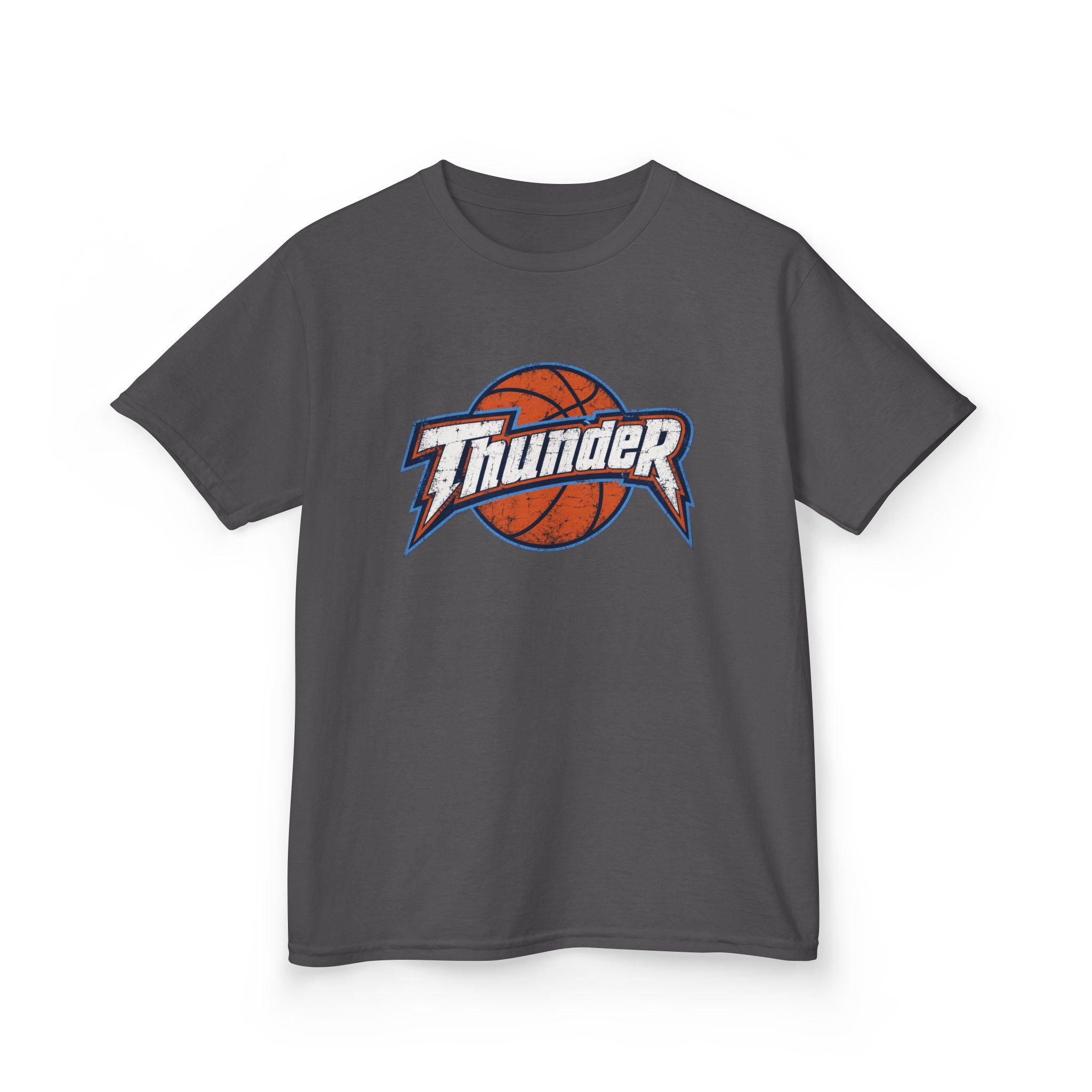 Kids Basketball 'Thunder' Logo Tee — Youth Sports Shirt