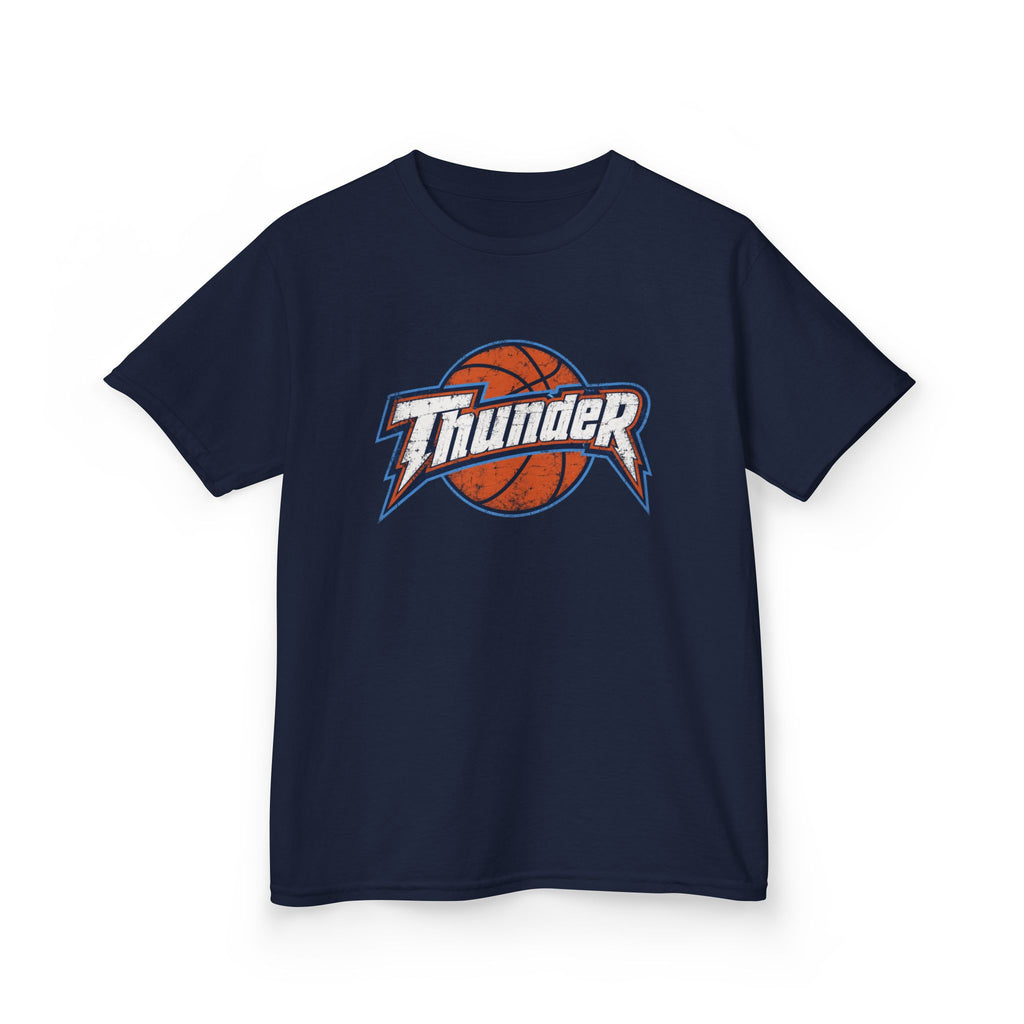 Kids Basketball 'Thunder' Logo Tee — Youth Sports Shirt