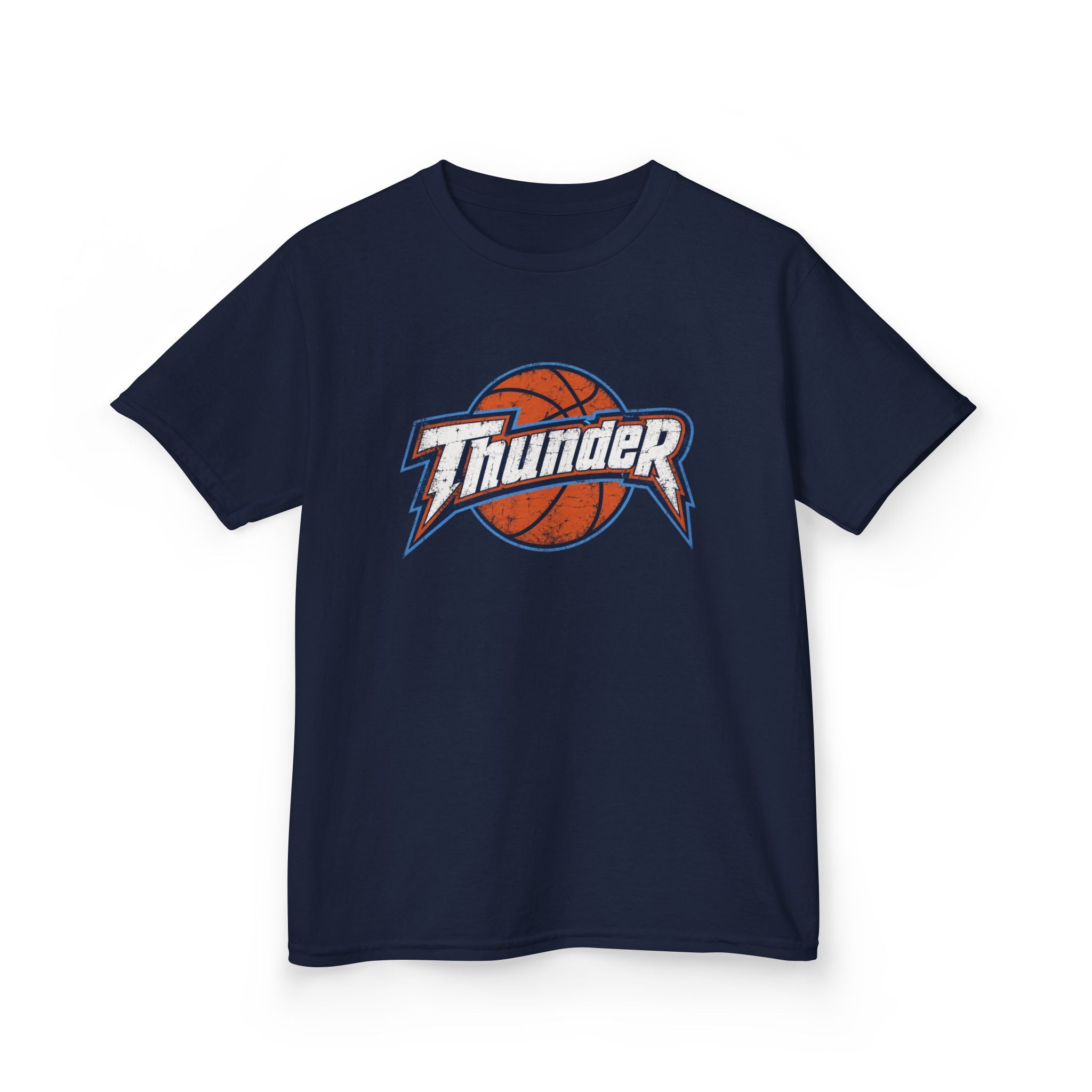 Kids Basketball 'Thunder' Logo Tee — Youth Sports Shirt
