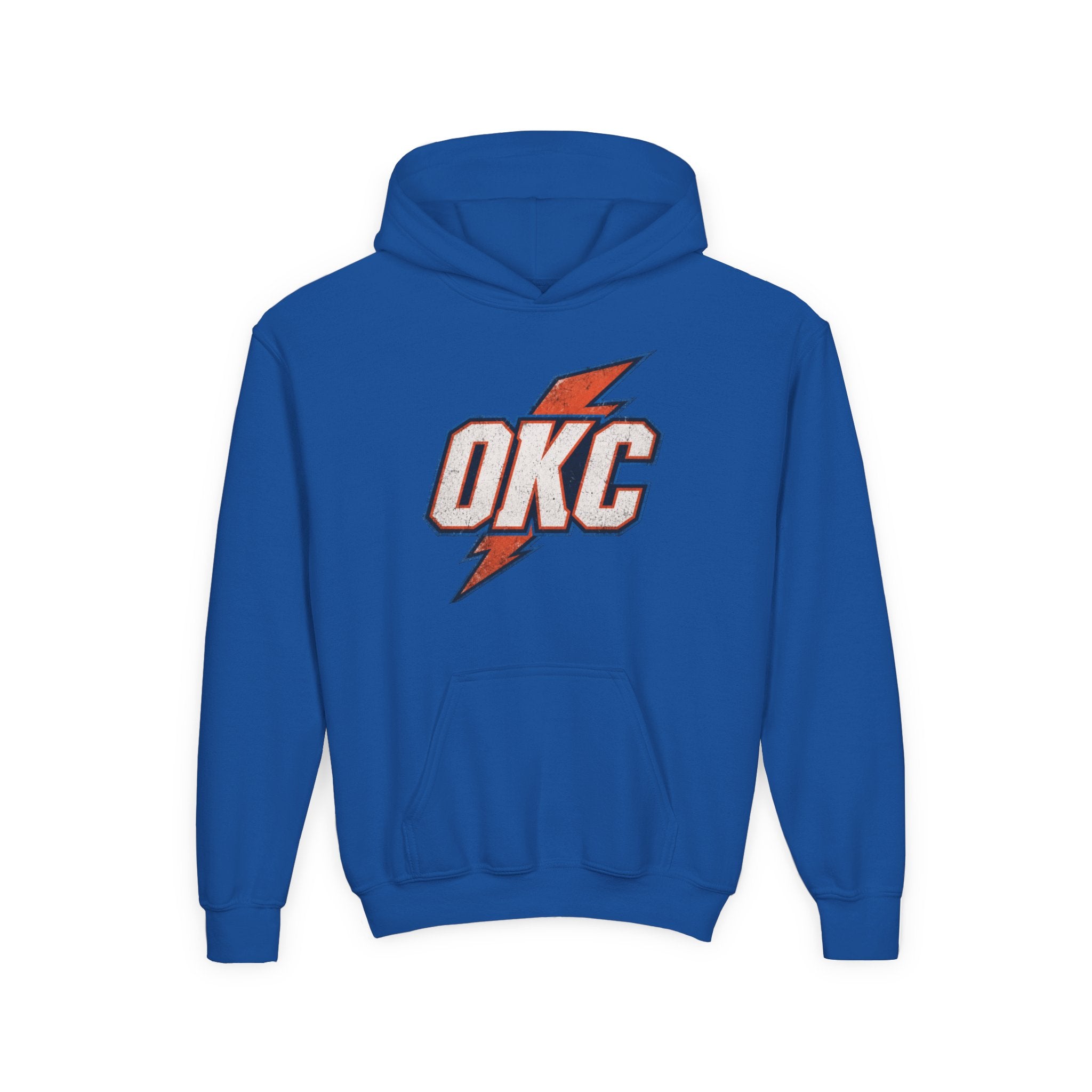 Kids OKC Thunder Hoodie — Youth Basketball Team Pullover