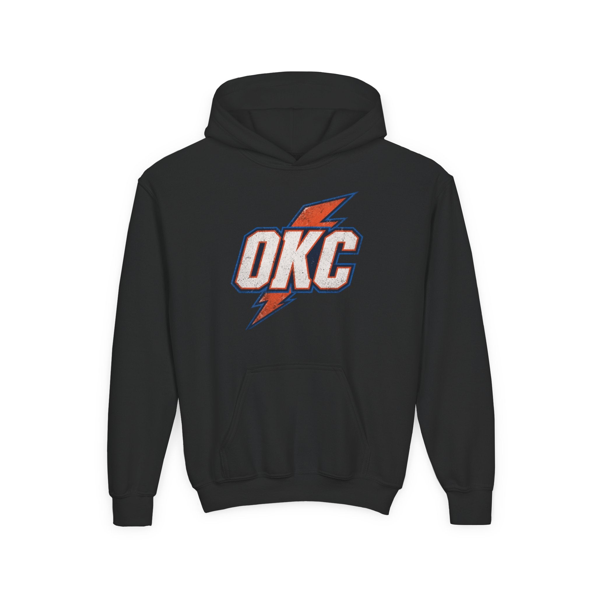 Kids OKC Thunder Hoodie — Youth Basketball Team Pullover