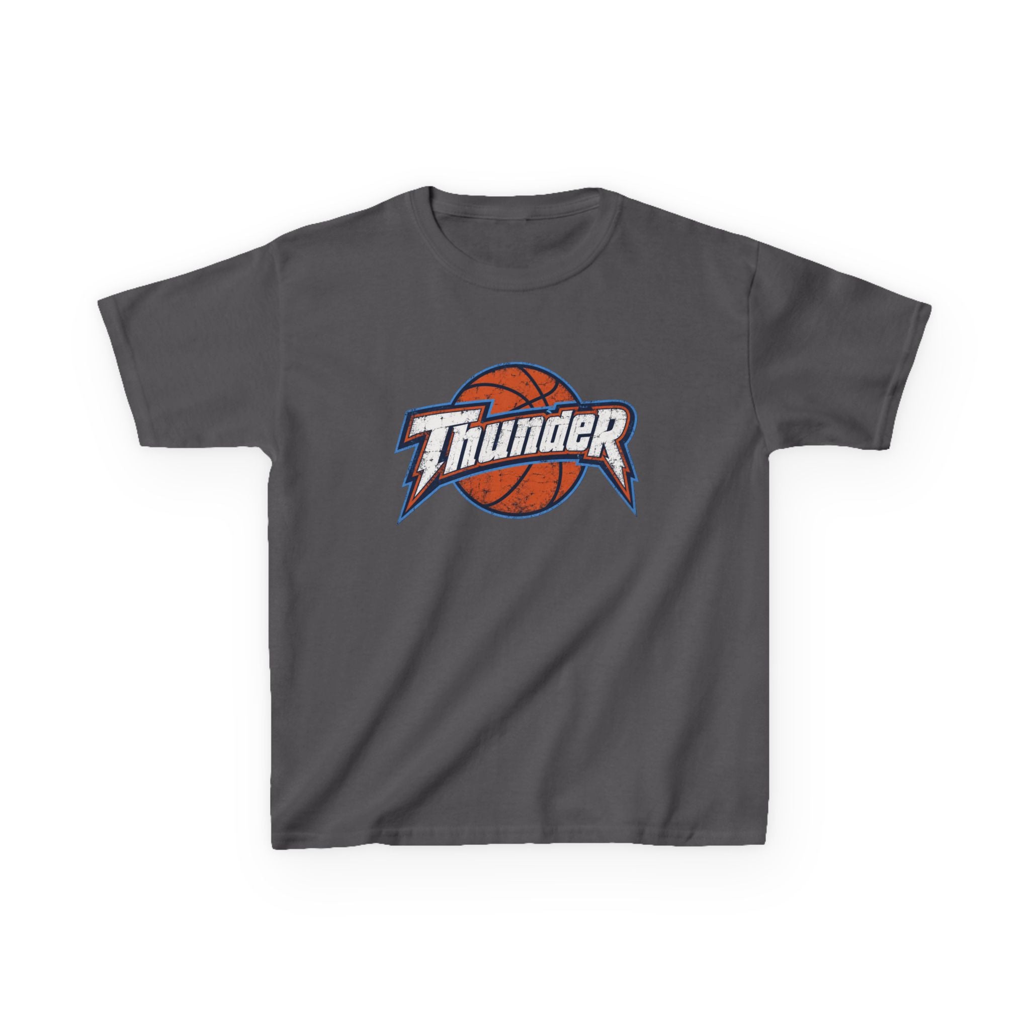 Kids Basketball 'Thunder' Logo Tee — Youth Sports Shirt