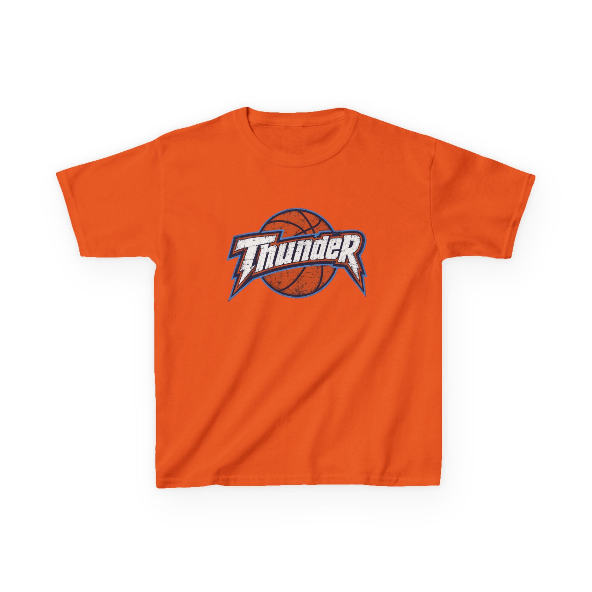 Kids Basketball 'Thunder' Logo Tee — Youth Sports Shirt