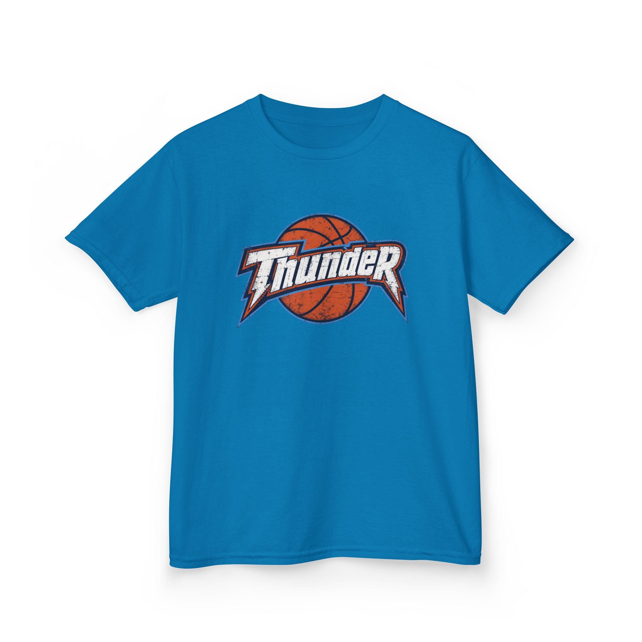 Kids Basketball 'Thunder' Logo Tee — Youth Sports Shirt
