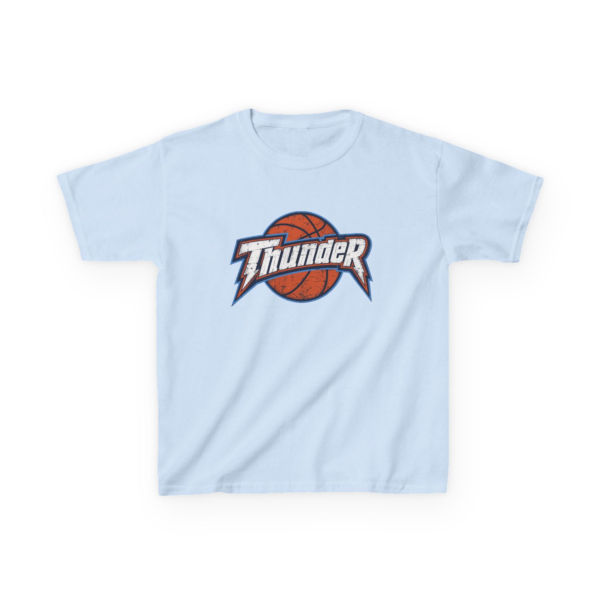 Kids Basketball 'Thunder' Logo Tee — Youth Sports Shirt