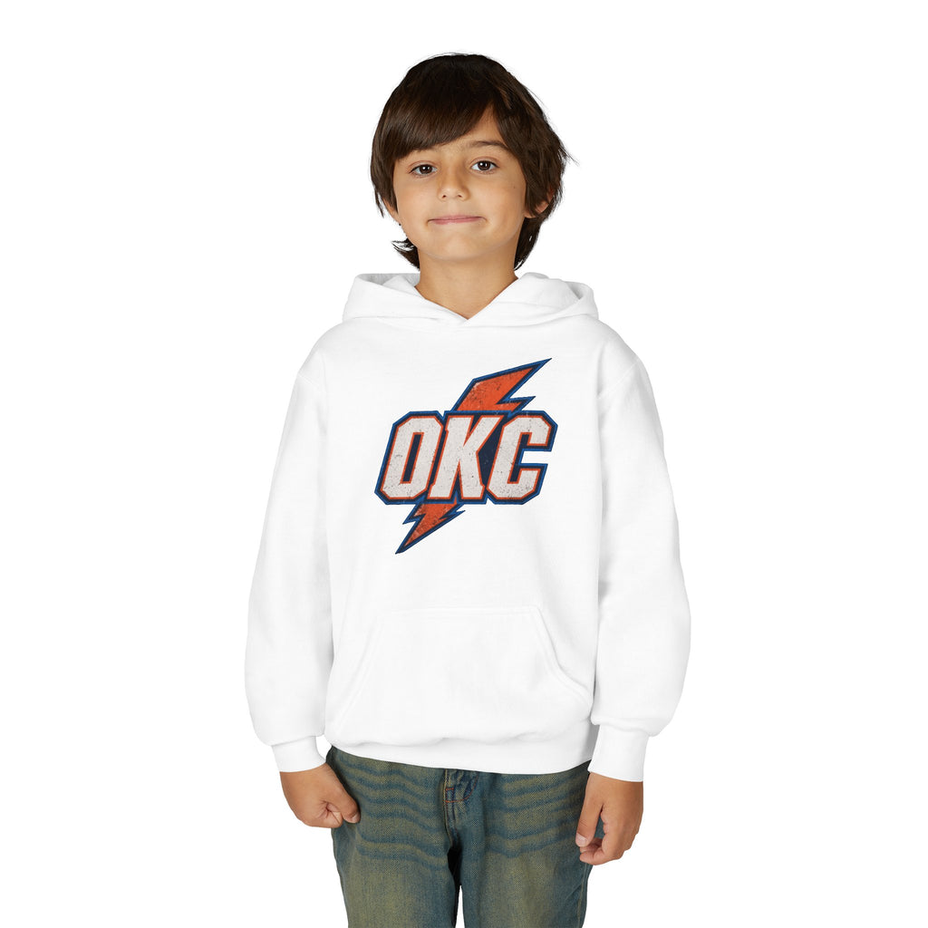 Kids OKC Thunder Hoodie — Youth Basketball Team Pullover