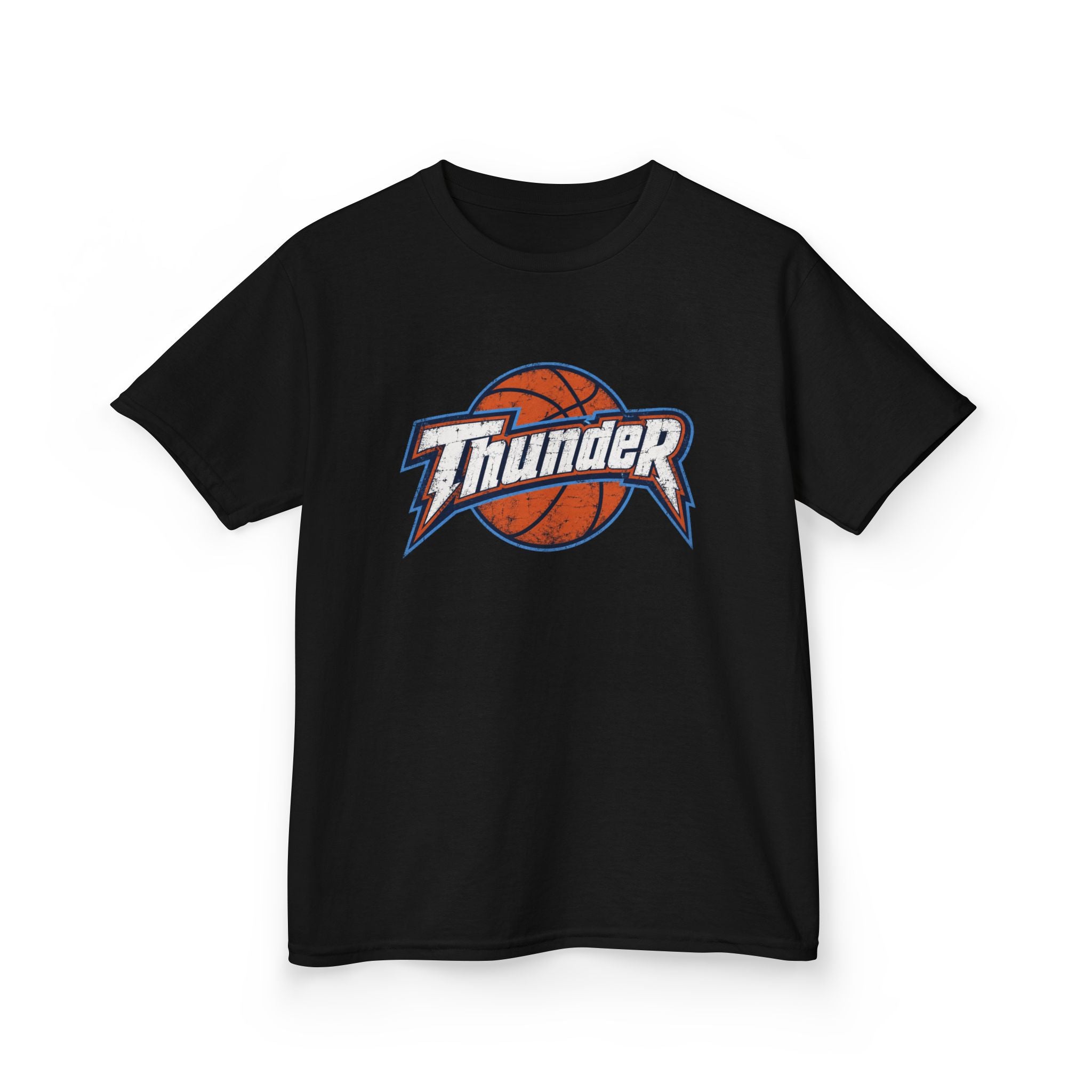Kids Basketball 'Thunder' Logo Tee — Youth Sports Shirt