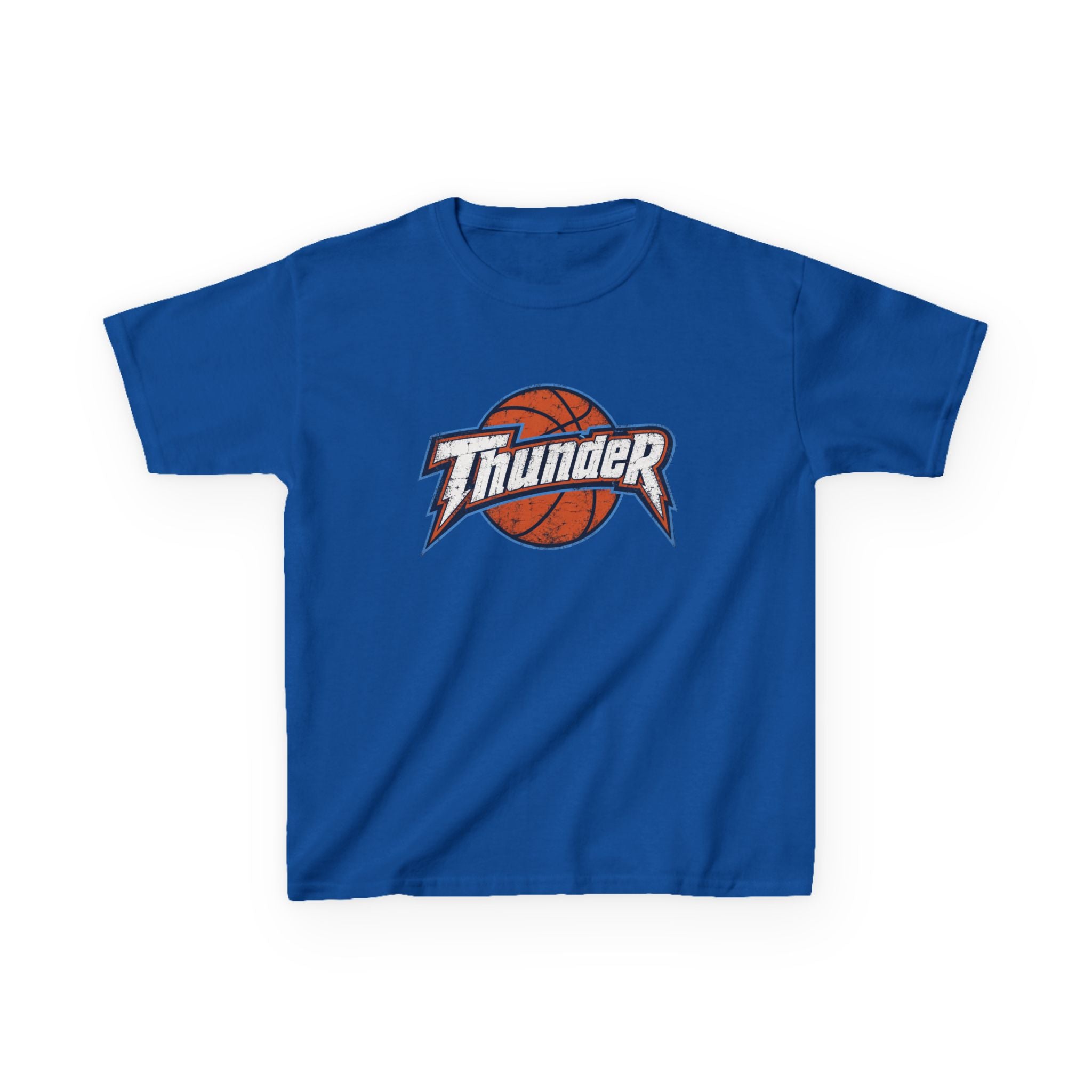 Kids Basketball 'Thunder' Logo Tee — Youth Sports Shirt