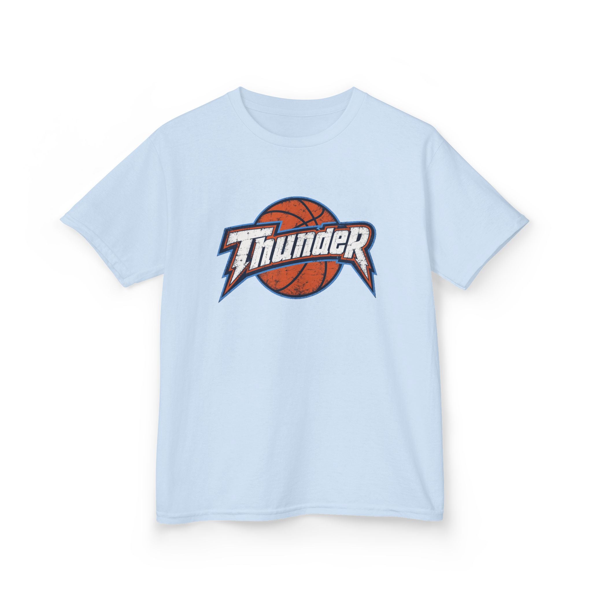 Kids Basketball 'Thunder' Logo Tee — Youth Sports Shirt