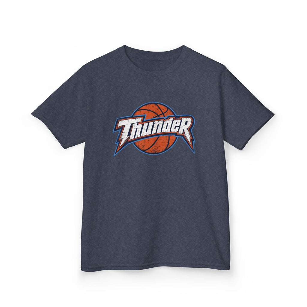 Kids Basketball 'Thunder' Logo Tee — Youth Sports Shirt