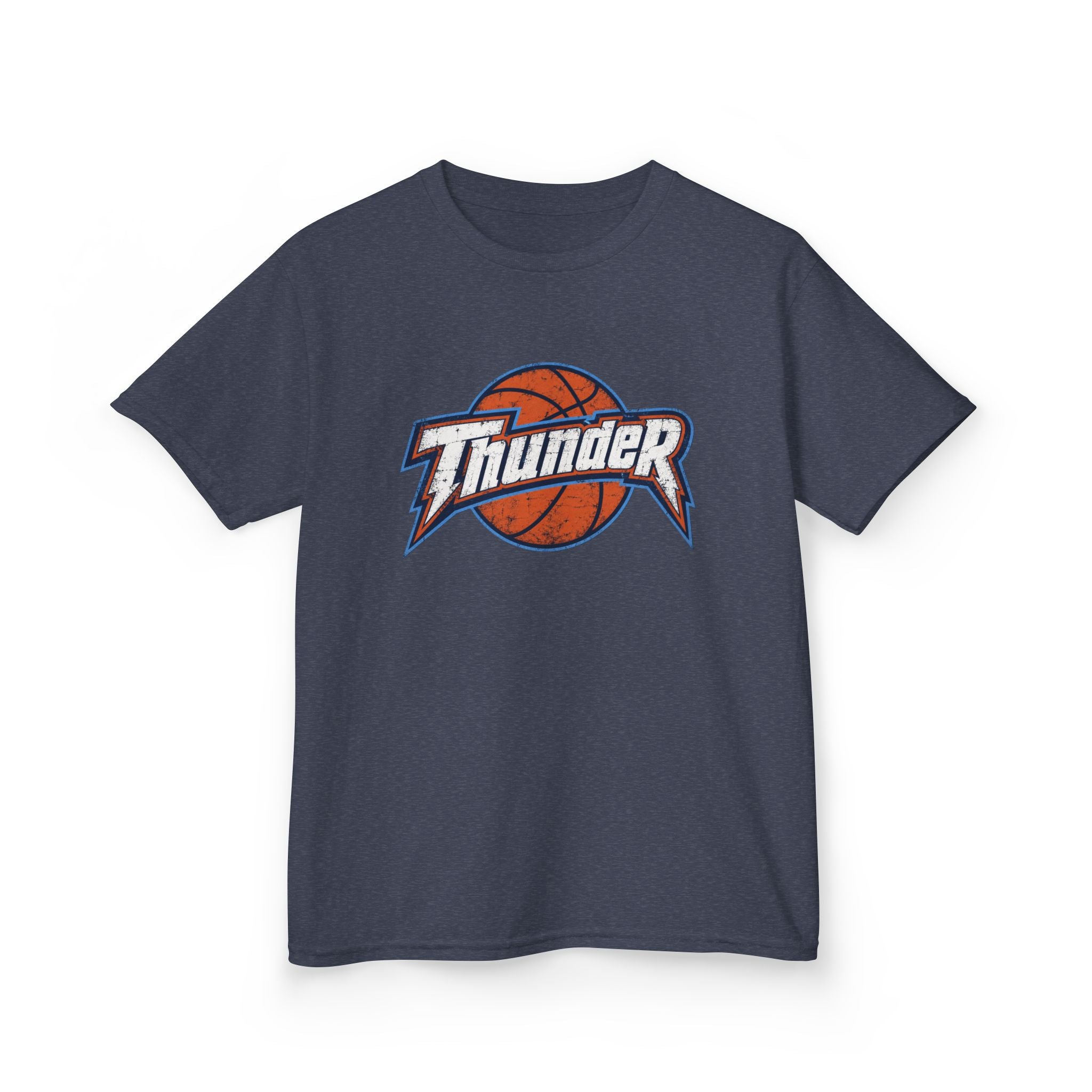 Kids Basketball 'Thunder' Logo Tee — Youth Sports Shirt