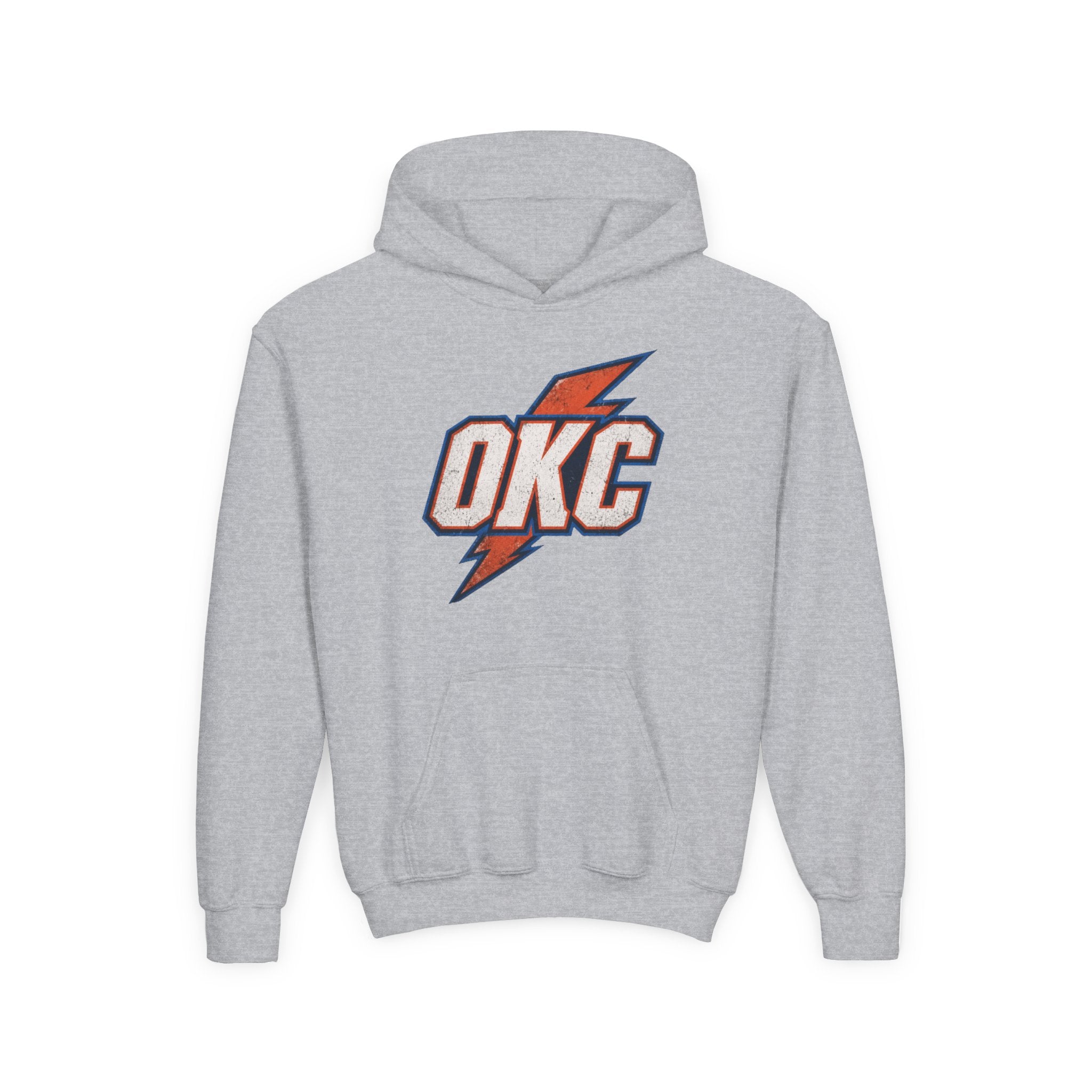 Kids OKC Thunder Hoodie — Youth Basketball Team Pullover
