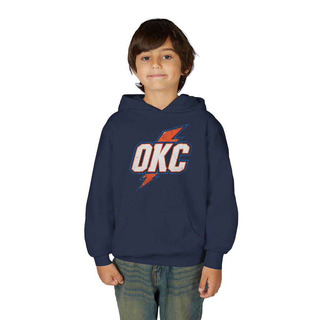 Kids OKC Thunder Hoodie — Youth Basketball Team Pullover