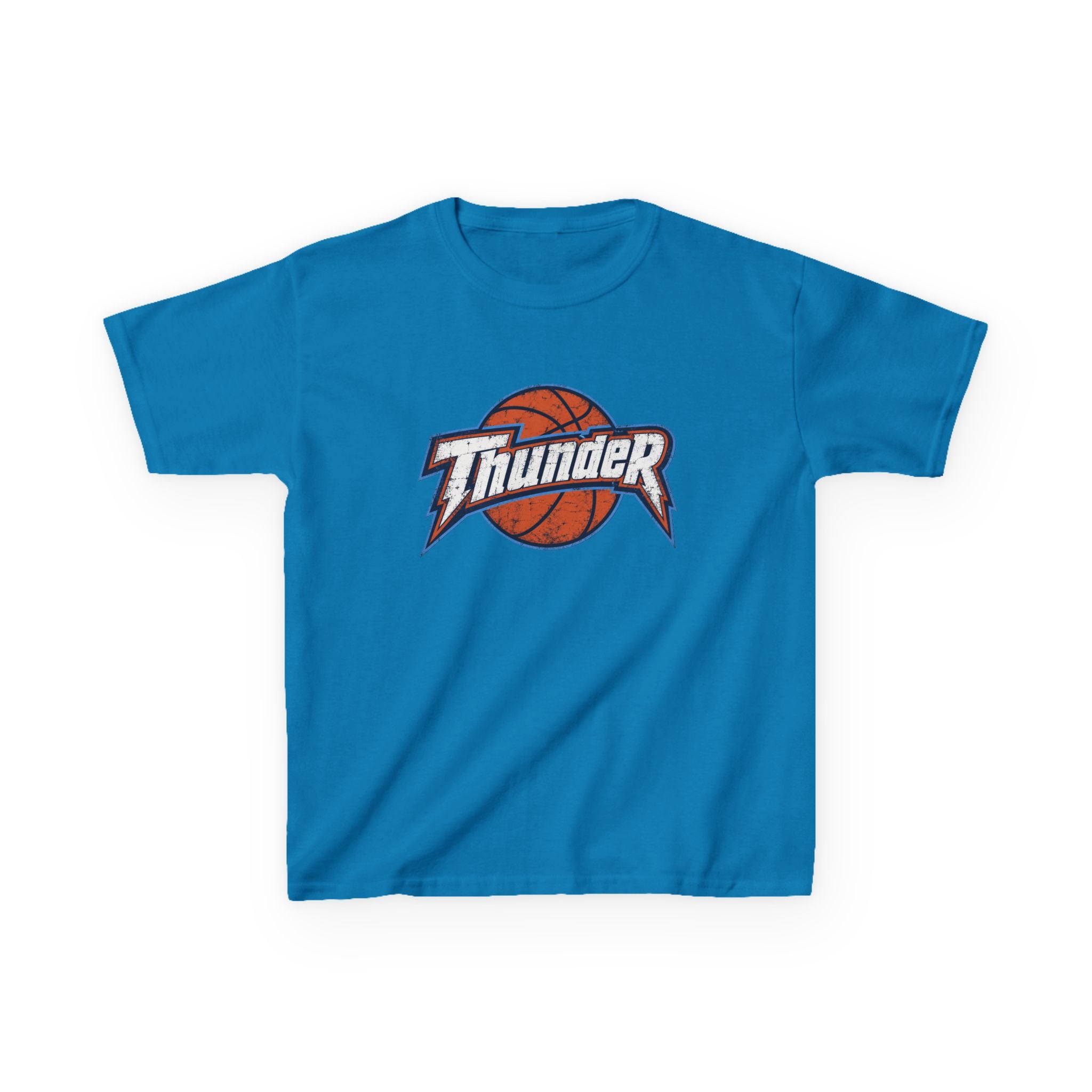 Kids Basketball 'Thunder' Logo Tee — Youth Sports Shirt