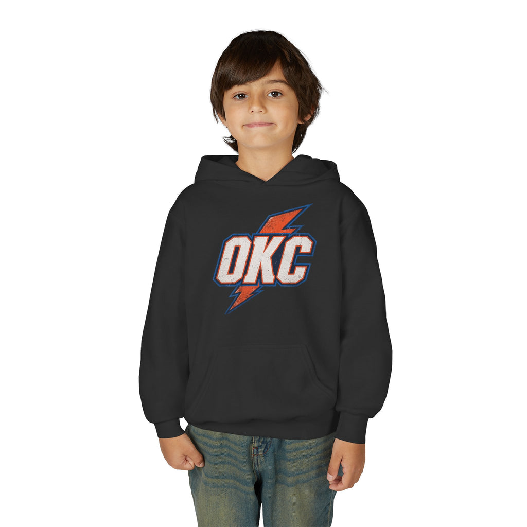Kids OKC Thunder Hoodie — Youth Basketball Team Pullover
