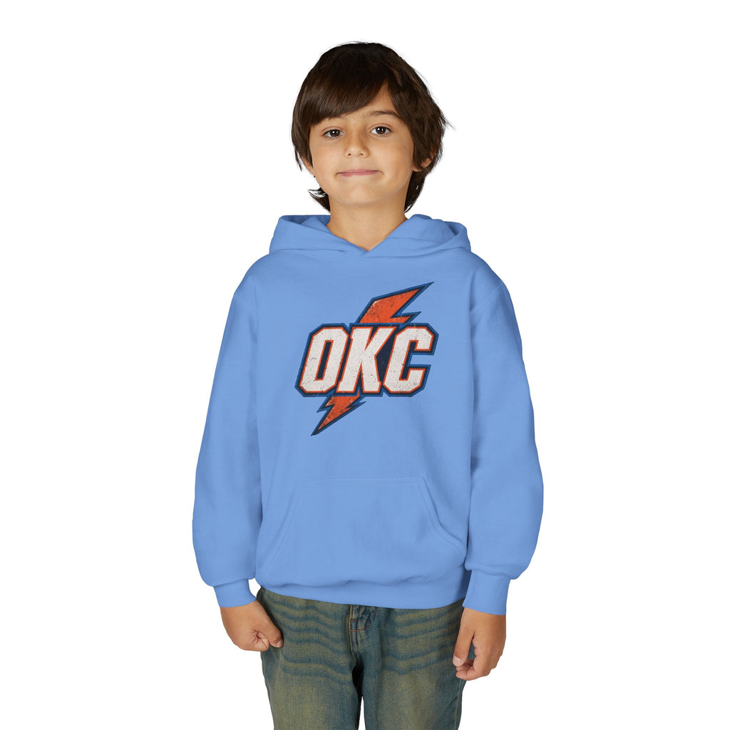 Kids OKC Thunder Hoodie — Youth Basketball Team Pullover