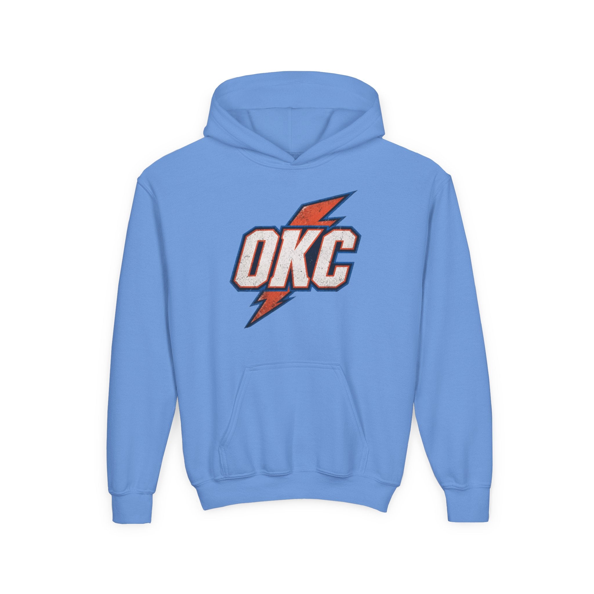 Kids OKC Thunder Hoodie — Youth Basketball Team Pullover