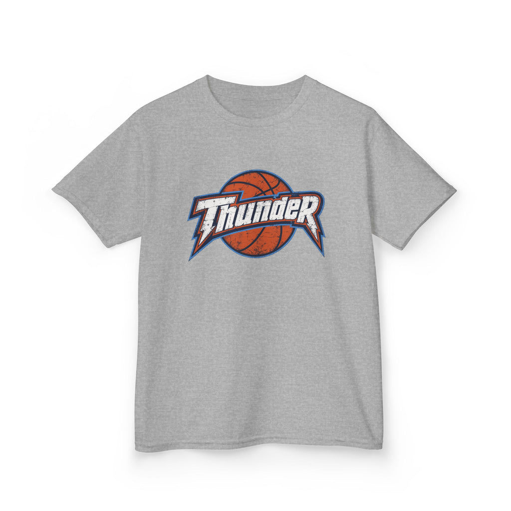 Kids Basketball 'Thunder' Logo Tee — Youth Sports Shirt