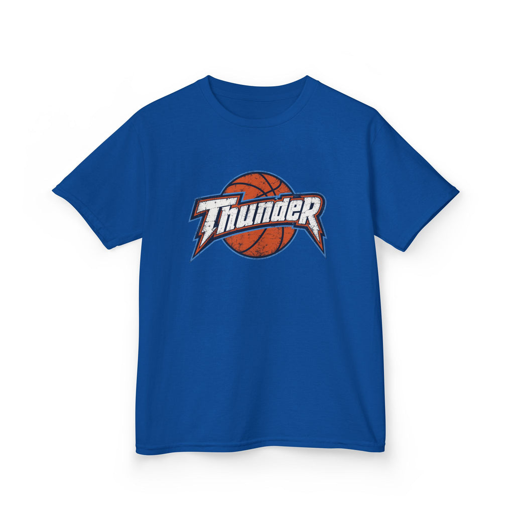 Kids Basketball 'Thunder' Logo Tee — Youth Sports Shirt