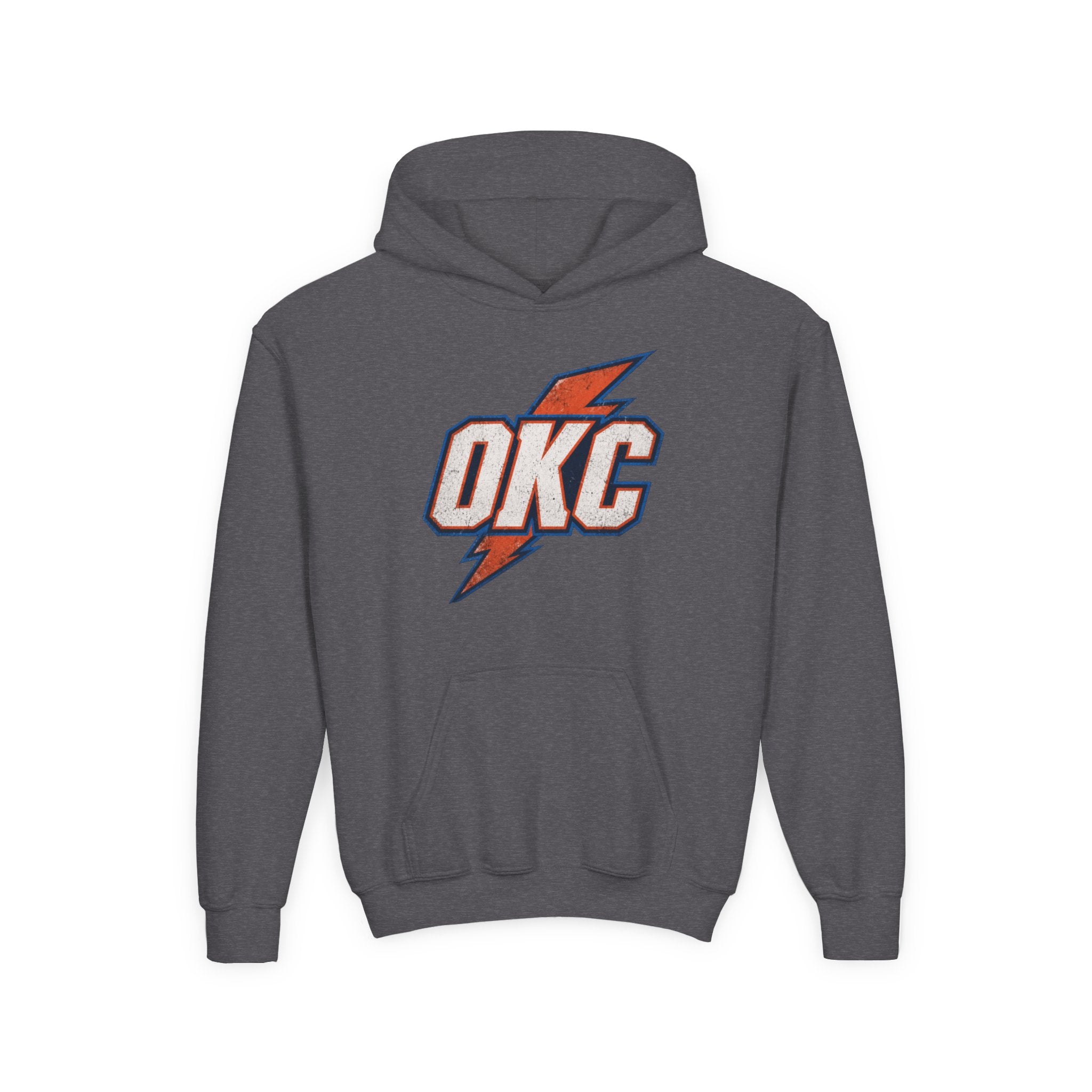 Kids OKC Thunder Hoodie — Youth Basketball Team Pullover