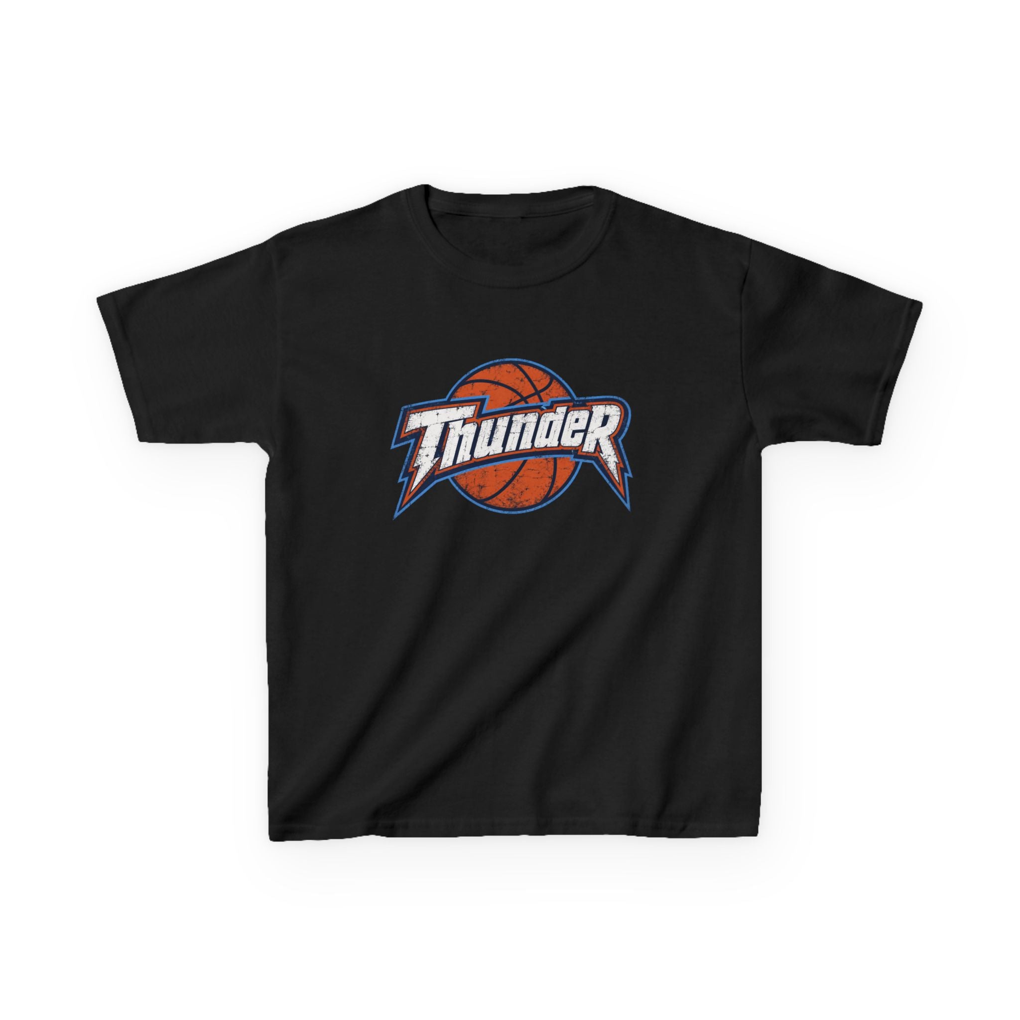 Kids Basketball 'Thunder' Logo Tee — Youth Sports Shirt