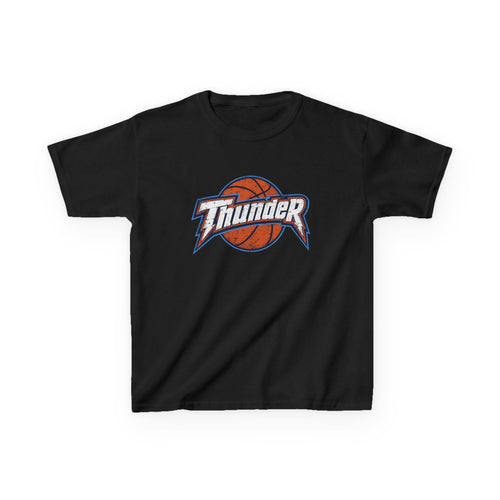 Kids Basketball 'Thunder' Logo Tee — Youth Sports Shirt